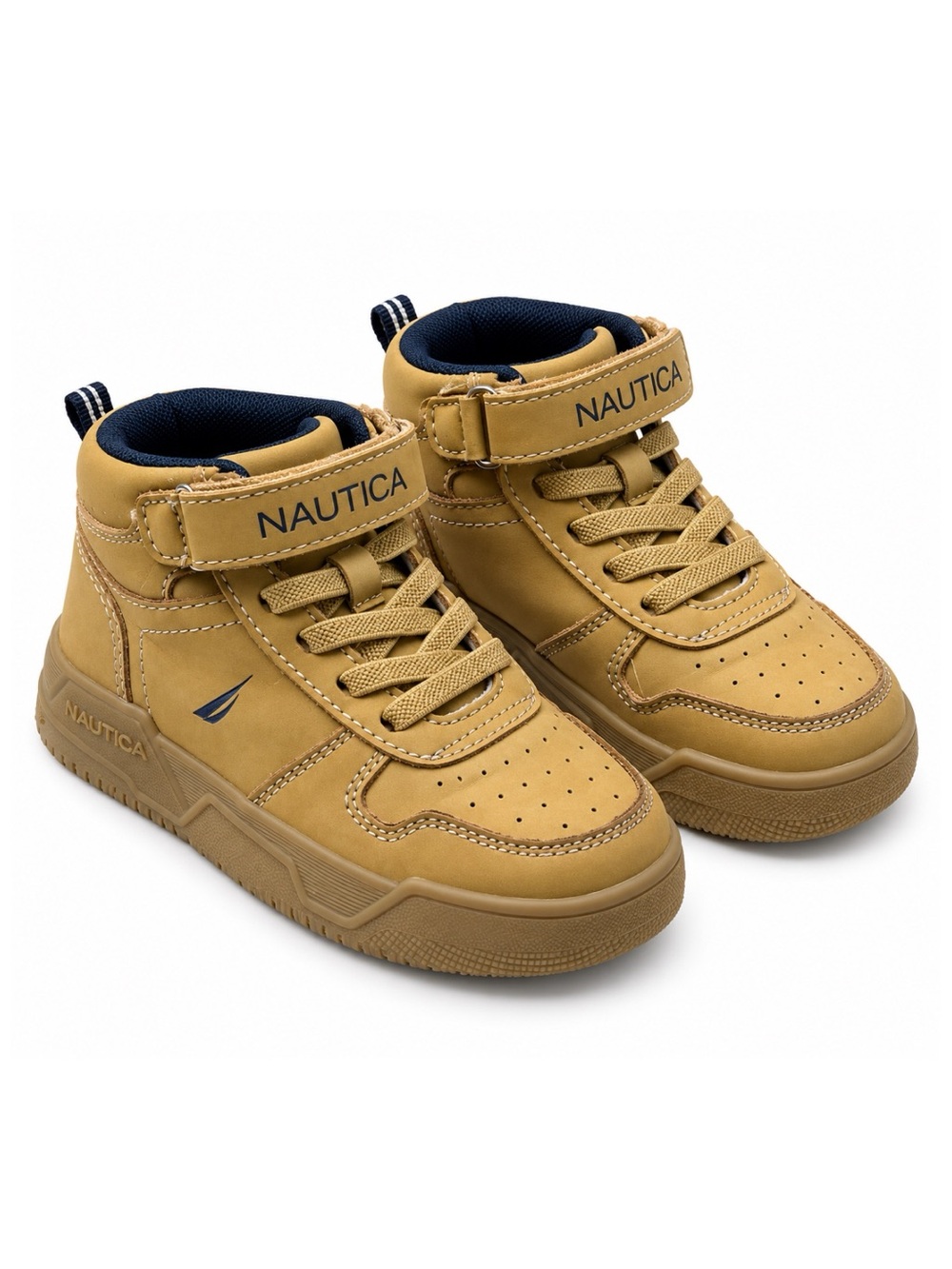 Nautica Oakford Toddler Boys Tan High Top Lace-Up Casual Sneakers Size 7